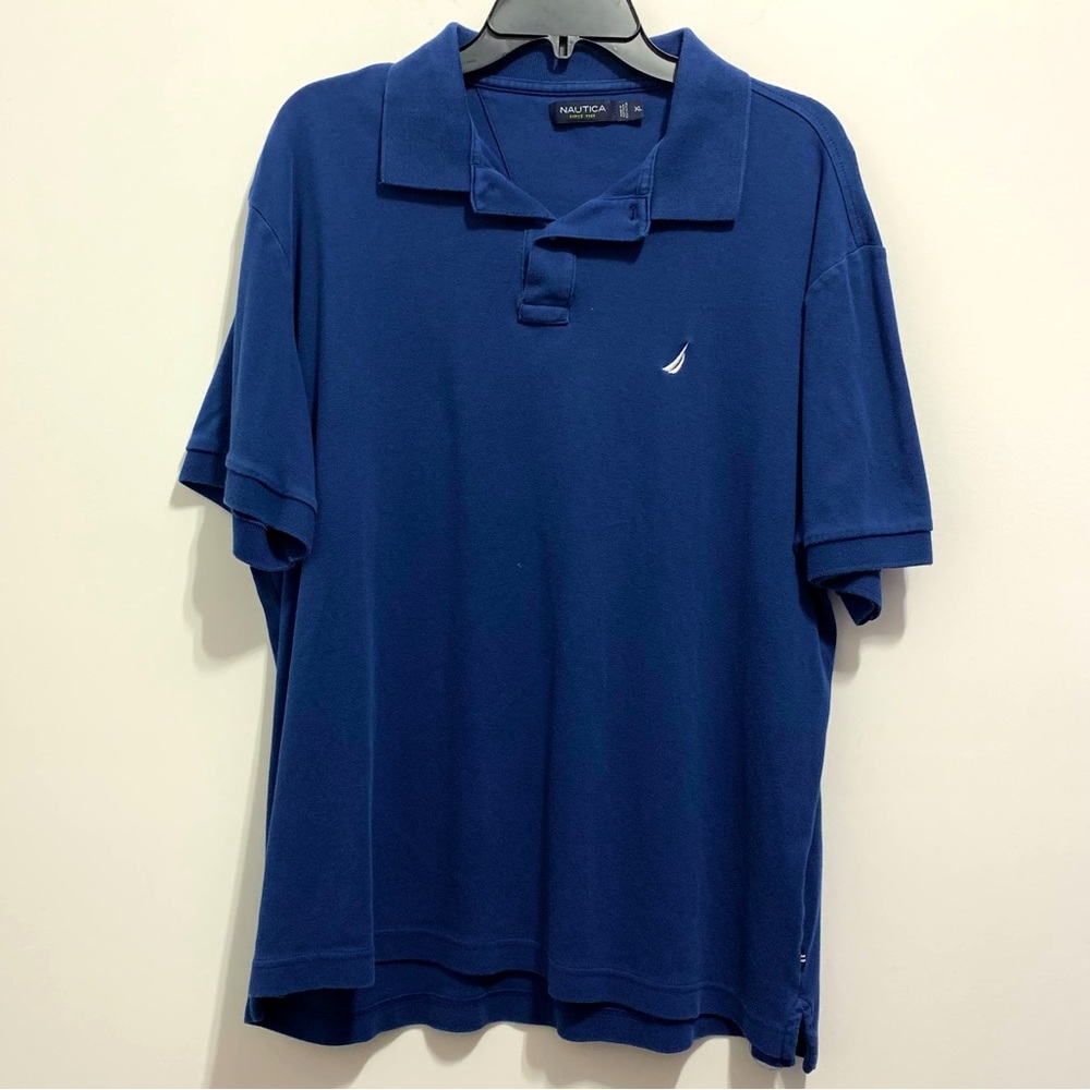 Nautica Men’s Navy Blue Short Sleeve Polo Shirt